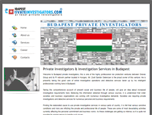 Tablet Screenshot of budapestprivateinvestigators.com